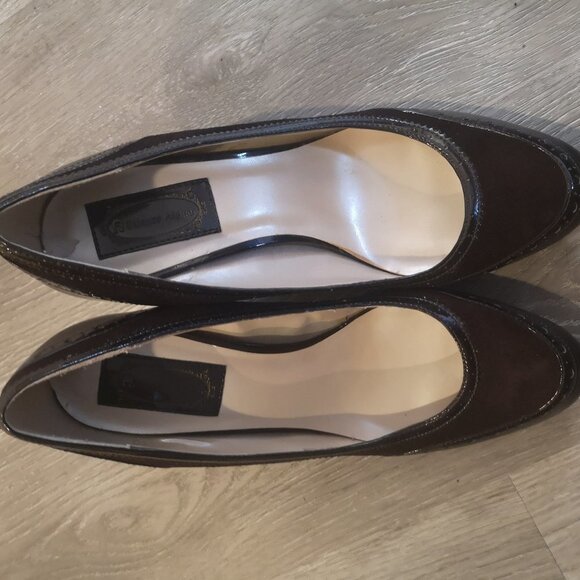 Etienne Aigner Ladies Size 9.5M Leather & Man Made Material Everest Dress Pumps - Picture 1 of 4